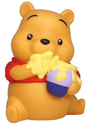 Winnie the Pooh with Honey Pot PVC Figural Coin Bank 22369