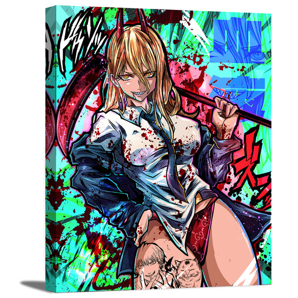 Blood Devil with Sickle Canvas Wall Art